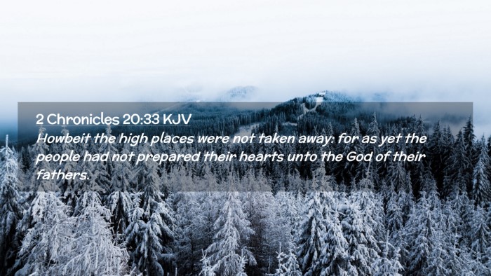 Picture 02 - 2 Chronicles 20:33 KJV Desktop Wallpaper - Howbeit the high places were not taken away: for - Desktop Bible Verse Wallpaper