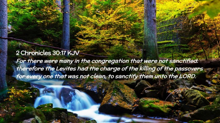 Picture 02 - 2 Chronicles 30:17 KJV Desktop Wallpaper - For there were many in the congregation that were - Desktop Bible Verse Wallpaper