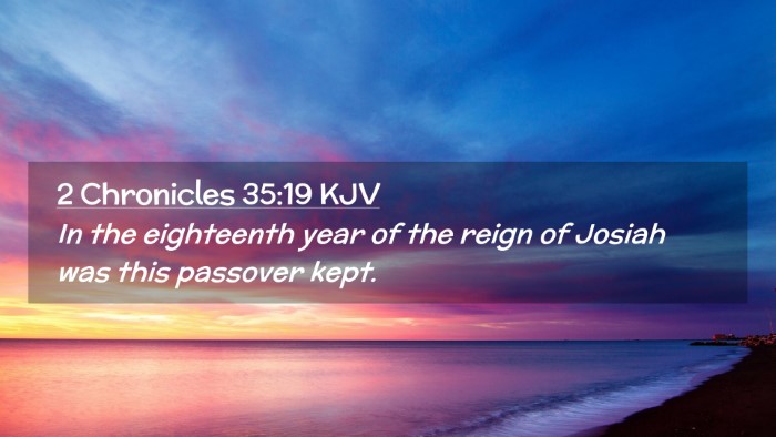 Picture 02 - 2 Chronicles 35:19 KJV Desktop Wallpaper - In the eighteenth year of the reign of Josiah was - Desktop Bible Verse Wallpaper