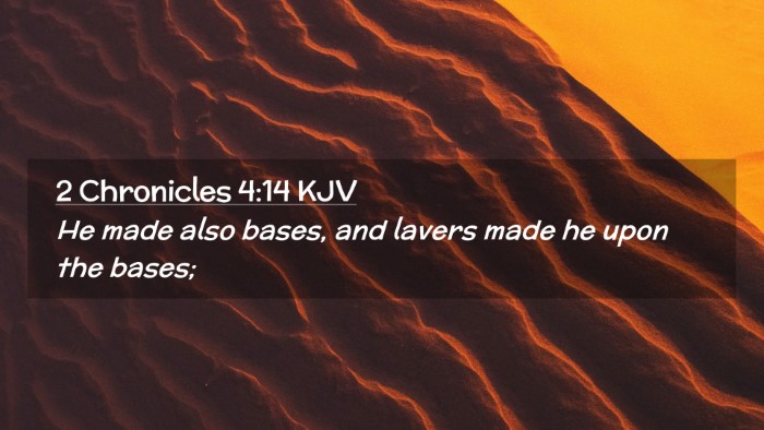 Picture 02 - 2 Chronicles 4:14 KJV Desktop Wallpaper - He made also bases, and lavers made he upon the - Desktop Bible Verse Wallpaper