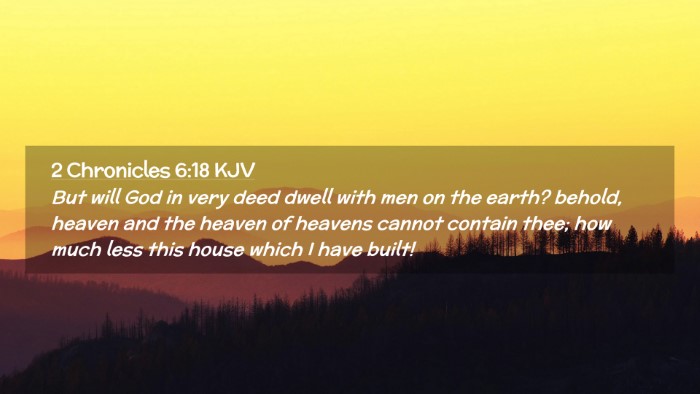 Picture 02 - 2 Chronicles 6:18 KJV Desktop Wallpaper - But will God in very deed dwell with men on the - Desktop Bible Verse Wallpaper
