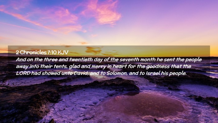 Picture 02 - 2 Chronicles 7:10 KJV Desktop Wallpaper - And on the three and twentieth day of the seventh - Desktop Bible Verse Wallpaper