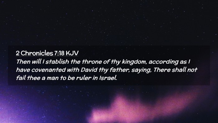 Picture 02 - 2 Chronicles 7:18 KJV Desktop Wallpaper - Then will I stablish the throne of thy kingdom, - Desktop Bible Verse Wallpaper