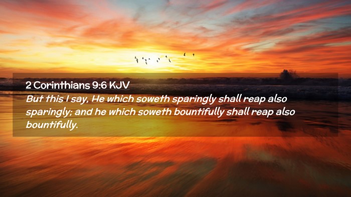 Picture 02 - 2 Corinthians 9:6 KJV Desktop Wallpaper - But this I say, He which soweth sparingly shall - Desktop Bible Verse Wallpaper