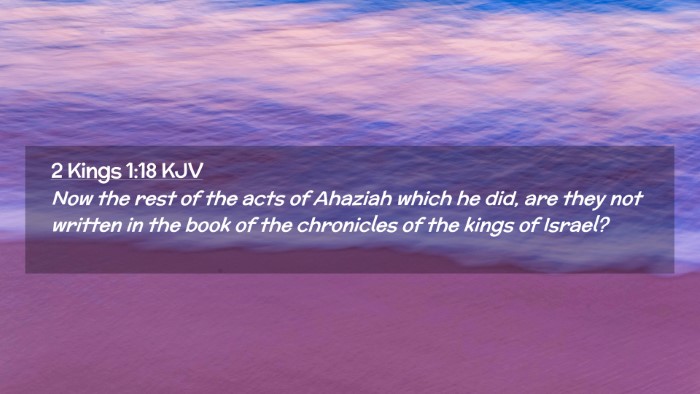 Picture 02 - 2 Kings 1:18 KJV Desktop Wallpaper - Now the rest of the acts of Ahaziah which he did, - Desktop Bible Verse Wallpaper