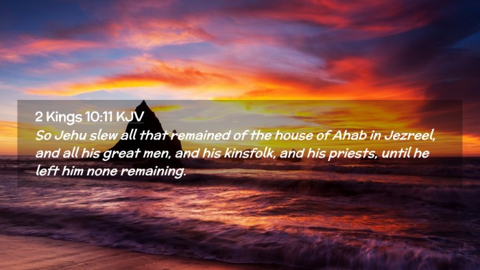 Picture 02 - 2 Kings 10:11 KJV Desktop Wallpaper - So Jehu slew all that remained of the house of - Desktop Bible Verse Wallpaper