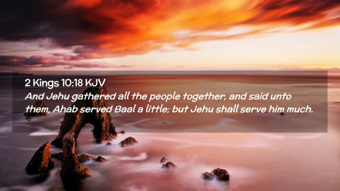 Picture 02 - 2 Kings 10:18 KJV Desktop Wallpaper - And Jehu gathered all the people together, and - Desktop Bible Verse Wallpaper
