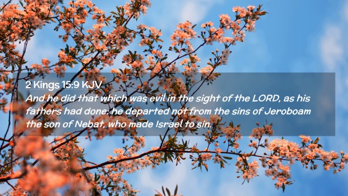 Picture 02 - 2 Kings 15:9 KJV Desktop Wallpaper - And he did that which was evil in the sight of - Desktop Bible Verse Wallpaper