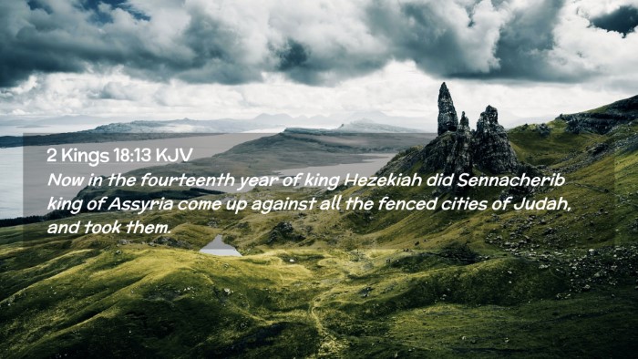Picture 02 - 2 Kings 18:13 KJV Desktop Wallpaper - Now in the fourteenth year of king Hezekiah did - Desktop Bible Verse Wallpaper