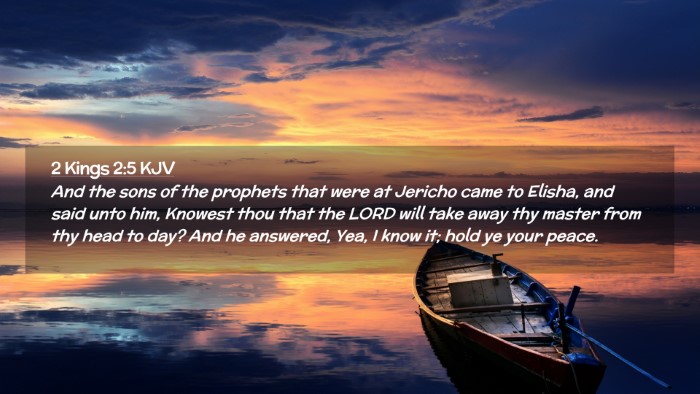Picture 02 - 2 Kings 2:5 KJV Desktop Wallpaper - And the sons of the prophets that were at Jericho - Desktop Bible Verse Wallpaper