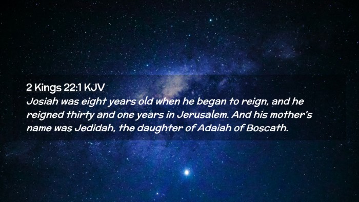 Picture 02 - 2 Kings 22:1 KJV Desktop Wallpaper - Josiah was eight years old when he began to - Desktop Bible Verse Wallpaper