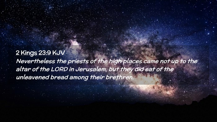Picture 02 - 2 Kings 23:9 KJV Desktop Wallpaper - Nevertheless the priests of the high places came - Desktop Bible Verse Wallpaper