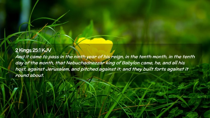 Picture 02 - 2 Kings 25:1 KJV Desktop Wallpaper - And it came to pass in the ninth year of his - Desktop Bible Verse Wallpaper