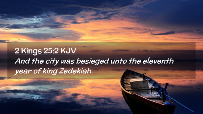 Picture 02 - 2 Kings 25:2 KJV Desktop Wallpaper - And the city was besieged unto the eleventh year - Desktop Bible Verse Wallpaper