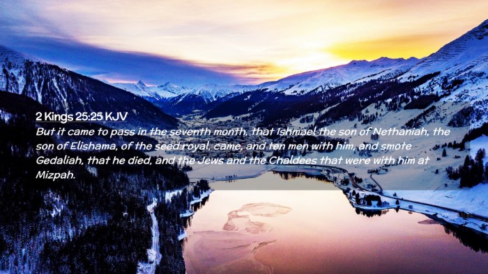 Picture 02 - 2 Kings 25:25 KJV Desktop Wallpaper - But it came to pass in the seventh month, that - Desktop Bible Verse Wallpaper