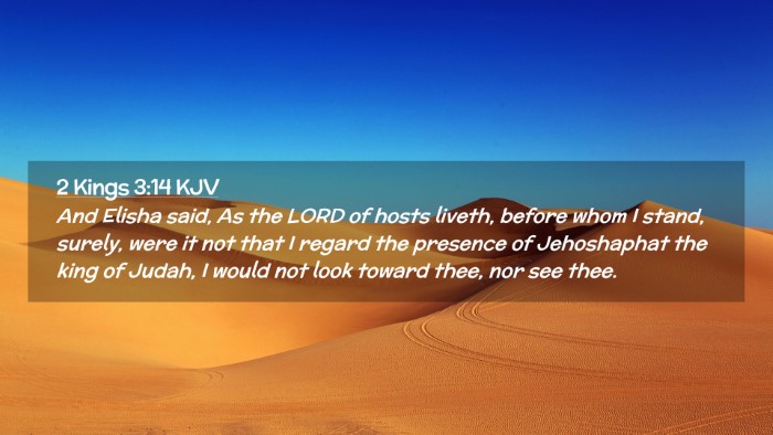 Picture 02 - 2 Kings 3:14 KJV Desktop Wallpaper - And Elisha said, As the LORD of hosts liveth, - Desktop Bible Verse Wallpaper