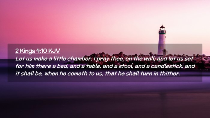 Picture 02 - 2 Kings 4:10 KJV Desktop Wallpaper - Let us make a little chamber, I pray thee, on the - Desktop Bible Verse Wallpaper