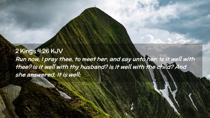 Picture 02 - 2 Kings 4:26 KJV Desktop Wallpaper - Run now, I pray thee, to meet her, and say unto - Desktop Bible Verse Wallpaper