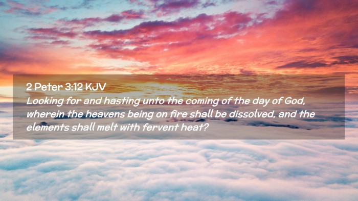 Picture 02 - 2 Peter 3:12 KJV Desktop Wallpaper - Looking for and hasting unto the coming of the - Desktop Bible Verse Wallpaper