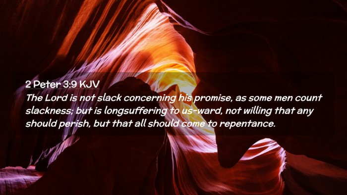 Picture 02 - 2 Peter 3:9 KJV Desktop Wallpaper - The Lord is not slack concerning his promise, as - Desktop Bible Verse Wallpaper
