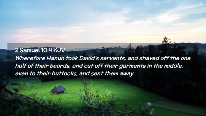 Picture 02 - 2 Samuel 10:4 KJV Desktop Wallpaper - Wherefore Hanun took David's servants, and shaved - Desktop Bible Verse Wallpaper