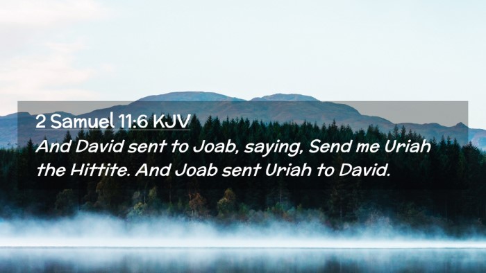 Picture 02 - 2 Samuel 11:6 KJV Desktop Wallpaper - And David sent to Joab, saying, Send me Uriah the - Desktop Bible Verse Wallpaper