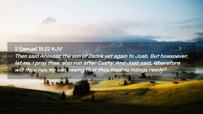 Picture 02 - 2 Samuel 18:22 KJV Desktop Wallpaper - Then said Ahimaaz the son of Zadok yet again to - Desktop Bible Verse Wallpaper