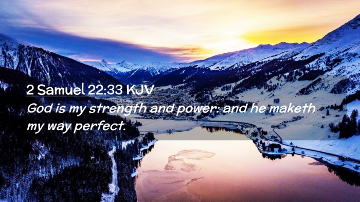 Picture 02 - 2 Samuel 22:33 KJV Desktop Wallpaper - God is my strength and power: and he maketh my - Desktop Bible Verse Wallpaper