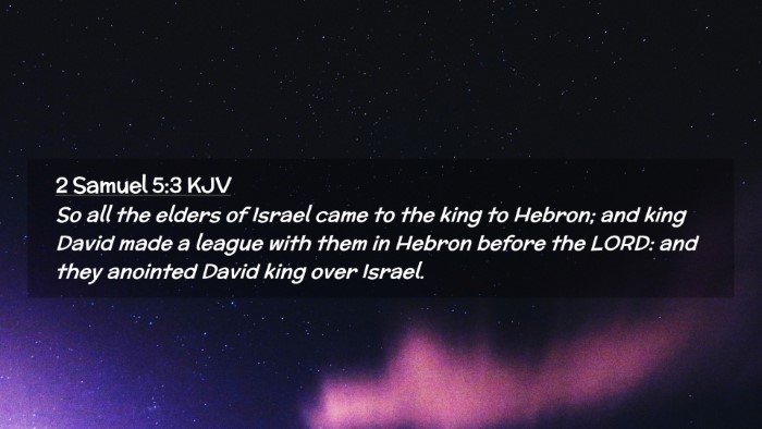 Picture 02 - 2 Samuel 5:3 KJV Desktop Wallpaper - So all the elders of Israel came to the king to - Desktop Bible Verse Wallpaper