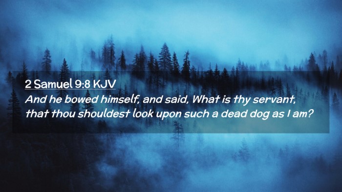 Picture 02 - 2 Samuel 9:8 KJV Desktop Wallpaper - And he bowed himself, and said, What is thy - Desktop Bible Verse Wallpaper