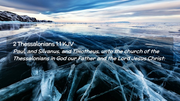 Picture 02 - 2 Thessalonians 1:1 KJV Desktop Wallpaper - Paul, and Silvanus, and Timotheus, unto the - Desktop Bible Verse Wallpaper