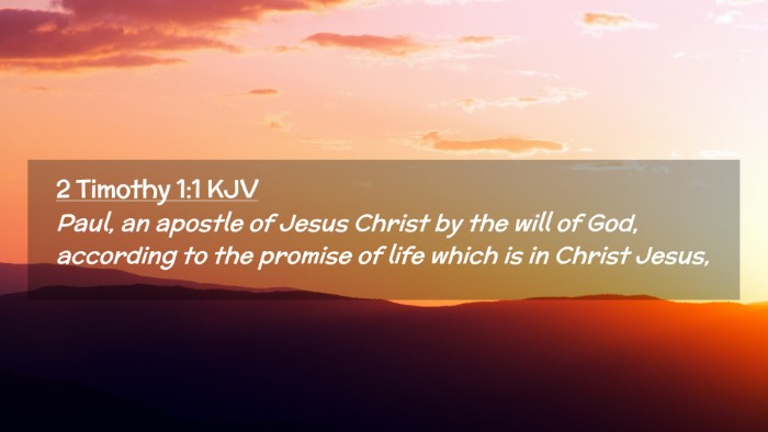 Picture 02 - 2 Timothy 1:1 KJV Desktop Wallpaper - Paul, an apostle of Jesus Christ by the will of - Desktop Bible Verse Wallpaper