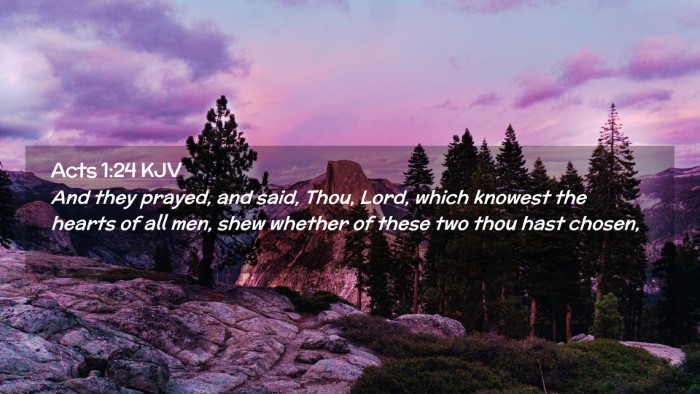 Picture 02 - Acts 1:24 KJV Desktop Wallpaper - And they prayed, and said, Thou, Lord, which - Desktop Bible Verse Wallpaper