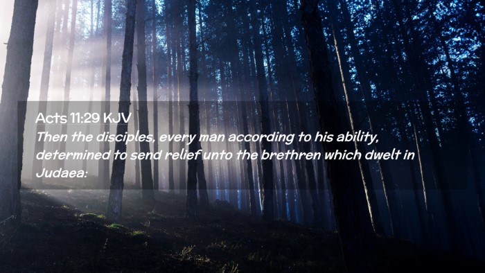 Picture 02 - Acts 11:29 KJV Desktop Wallpaper - Then the disciples, every man according to his - Desktop Bible Verse Wallpaper
