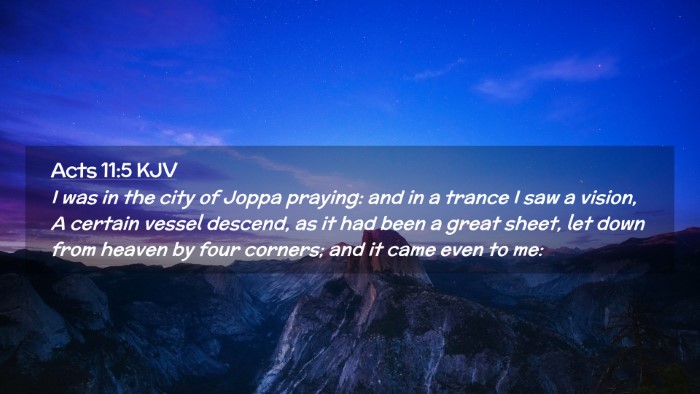 Picture 02 - Acts 11:5 KJV Desktop Wallpaper - I was in the city of Joppa praying: and in a - Desktop Bible Verse Wallpaper