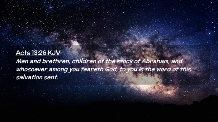Picture 02 - Acts 13:26 KJV Desktop Wallpaper - Men and brethren, children of the stock of - Desktop Bible Verse Wallpaper