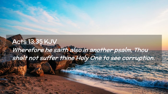 Picture 02 - Acts 13:35 KJV Desktop Wallpaper - Wherefore he saith also in another psalm, Thou - Desktop Bible Verse Wallpaper