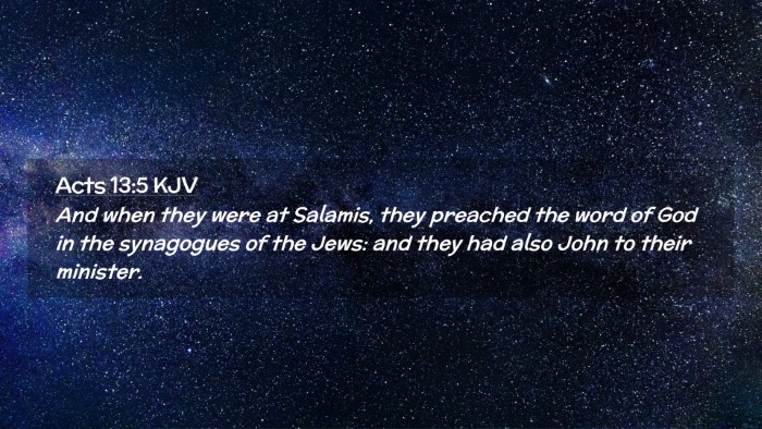 Picture 02 - Acts 13:5 KJV Desktop Wallpaper - And when they were at Salamis, they preached the - Desktop Bible Verse Wallpaper