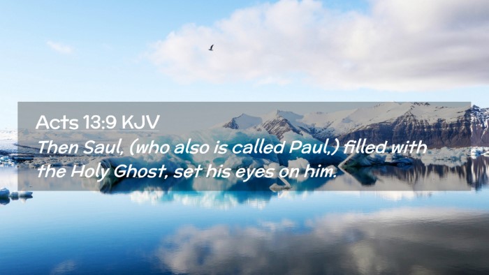 Picture 02 - Acts 13:9 KJV Desktop Wallpaper - Then Saul, (who also is called Paul,) filled with - Desktop Bible Verse Wallpaper