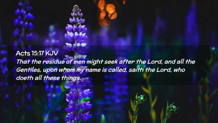 Picture 02 - Acts 15:17 KJV Desktop Wallpaper - That the residue of men might seek after the - Desktop Bible Verse Wallpaper