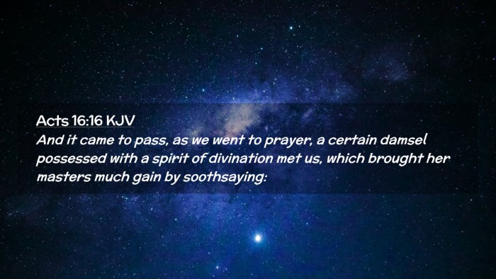 Picture 02 - Acts 16:16 KJV Desktop Wallpaper - And it came to pass, as we went to prayer, a - Desktop Bible Verse Wallpaper