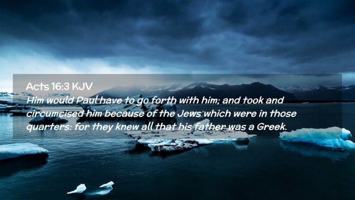 Picture 02 - Acts 16:3 KJV Desktop Wallpaper - Him would Paul have to go forth with him; and - Desktop Bible Verse Wallpaper