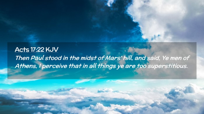 Picture 02 - Acts 17:22 KJV Desktop Wallpaper - Then Paul stood in the midst of Mars' hill, and - Desktop Bible Verse Wallpaper