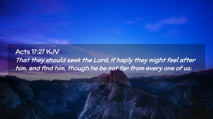 Picture 02 - Acts 17:27 KJV Desktop Wallpaper - That they should seek the Lord, if haply they - Desktop Bible Verse Wallpaper
