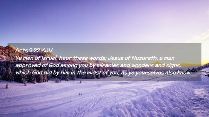 Picture 02 - Acts 2:22 KJV Desktop Wallpaper - Ye men of Israel, hear these words; Jesus of - Desktop Bible Verse Wallpaper