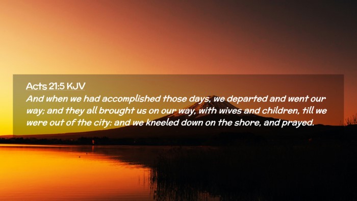 Picture 02 - Acts 21:5 KJV Desktop Wallpaper - And when we had accomplished those days, we - Desktop Bible Verse Wallpaper