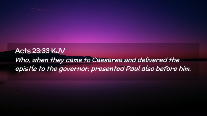 Picture 02 - Acts 23:33 KJV Desktop Wallpaper - Who, when they came to Caesarea and delivered the - Desktop Bible Verse Wallpaper