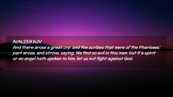 Picture 02 - Acts 23:9 KJV Desktop Wallpaper - And there arose a great cry: and the scribes that - Desktop Bible Verse Wallpaper