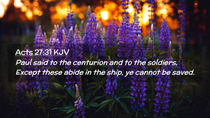 Picture 02 - Acts 27:31 KJV Desktop Wallpaper - Paul said to the centurion and to the soldiers, - Desktop Bible Verse Wallpaper