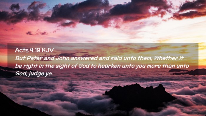 Picture 02 - Acts 4:19 KJV Desktop Wallpaper - But Peter and John answered and said unto them, - Desktop Bible Verse Wallpaper